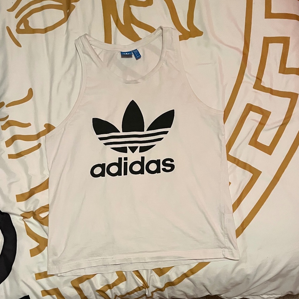 Adidas “Classic Original Logo” Athletic Fit Tank Top. LARGE